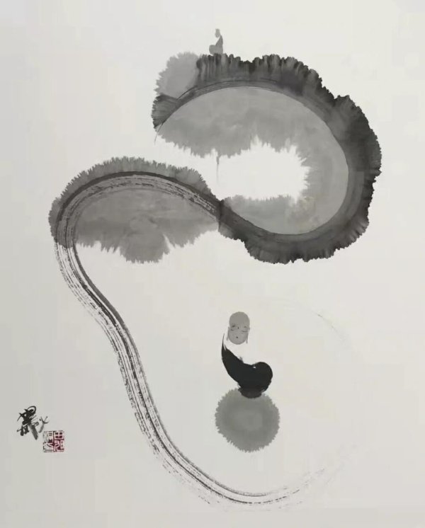 Moden ink art paper-chanshi